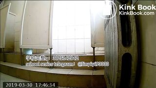 Beautiful girl poops in the toilet 26