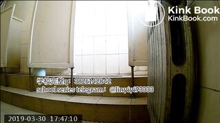 Beautiful girl poops in the toilet 26