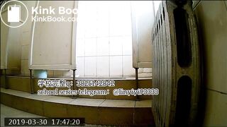 Beautiful girl poops in the toilet 26