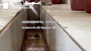 Beautiful girl poops in the toilet 32