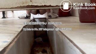 Beautiful girl poops in the toilet 32