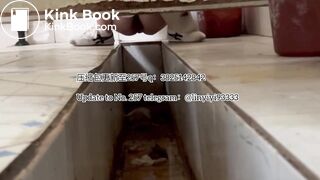 Beautiful girl poops in the toilet 32