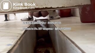 Beautiful girl poops in the toilet 32