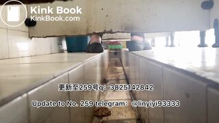 Beautiful girl poops in the toilet 33