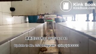 Beautiful girl poops in the toilet 33