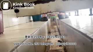 Beautiful girl poops in the toilet 33