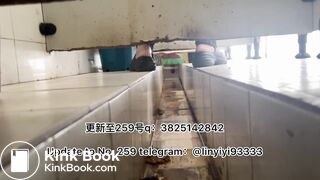 Beautiful girl poops in the toilet 33