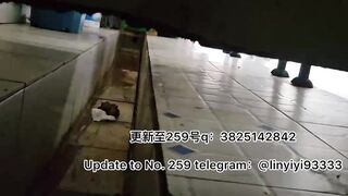 Beautiful girl poops in the toilet 34