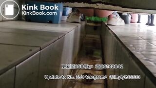 Beautiful girl poops in the toilet 34