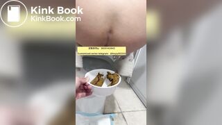 Beautiful girl poops in the toilet 35