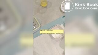 Beautiful girl poops in the toilet 37