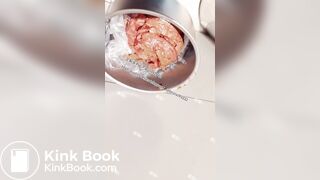 Beautiful girl poops in the toilet 39