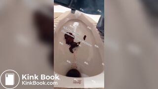 Beautiful girl poops in the toilet 39