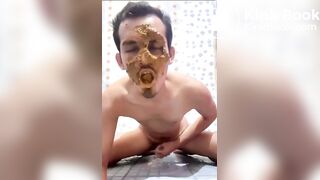 eating a shit sandwich