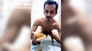 eating a shit sandwich