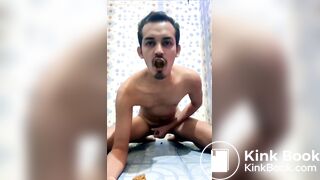 eating a shit sandwich