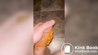 Faggot slave scat play