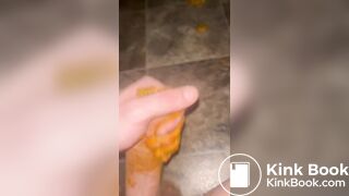 Faggot slave scat play