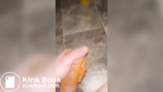 Faggot slave scat play