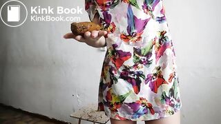 Hot asian Miss_Di smearing scat