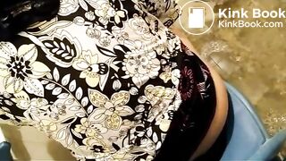 Muslim mom poops in the toilet