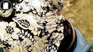 Muslim mom poops in the toilet