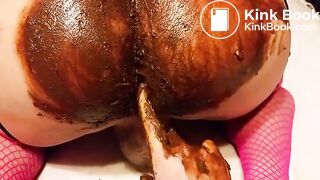 Girlfriend helping crossdresser shit