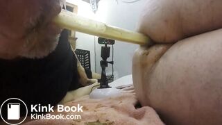 Old gay man sucking shit from his younger lover