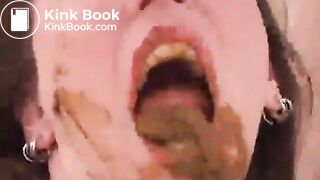 girls eating scat
