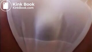 Poop in new white cotton panties