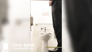 Hot Daddy Big Cock Spy in Toilet