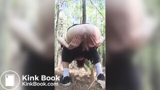 Pooping in the woods