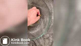 Inserting one of my turds into woman’s asshole