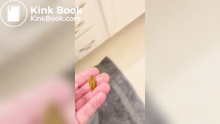 Inserting one of my turds into woman’s asshole