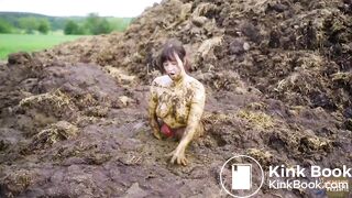Massive Dung Pile - masturbating in cowshit