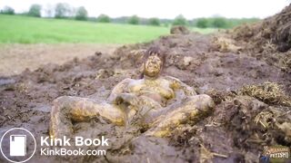 Massive Dung Pile - masturbating in cowshit
