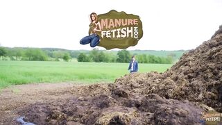 Massive Dung Pile - masturbating in cowshit