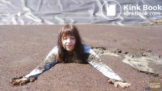 First Pig Manure Lagoon - masturbating in pigshit