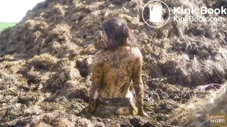 Watched on the dunghill - masturbating in cowshit