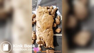 Horny closeup shower shit