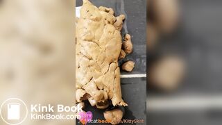 Horny closeup shower shit