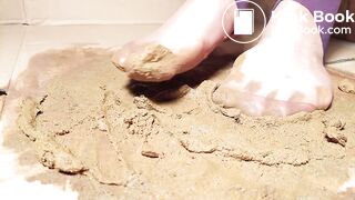 mad asian in pantyhose dog crushing