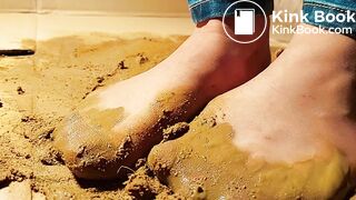 Asian jeans Pantyhose slow Motion 1