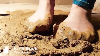 Asian jeans Pantyhose slow Motion 1