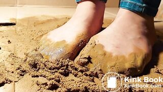 Asian jeans Pantyhose slow Motion 1