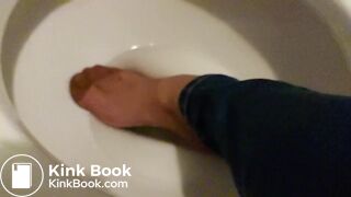 pantyhose wash shit in slow motion