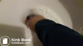 pantyhose wash shit in slow motion