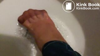 pantyhose wash shit in slow motion