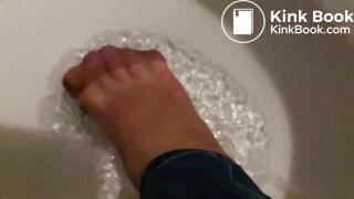 pantyhose wash shit in slow motion