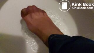 pantyhose wash shit in slow motion